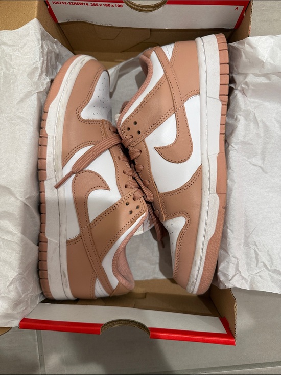 Nike Shoes - Nike Dunk Low-Top Sneakers in Blush Pink and White Rose Whisper 6.5 Womens